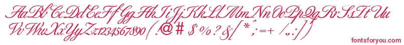BestdbBold Font – Red Fonts on White Background