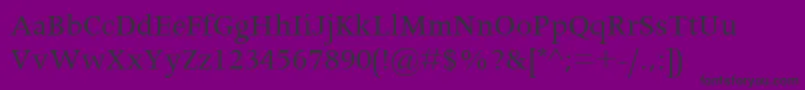 ApolloMt-fontti – mustat fontit violetilla taustalla