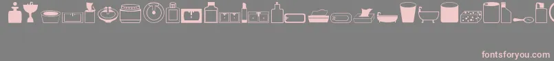 Hygiene Font – Pink Fonts on Gray Background