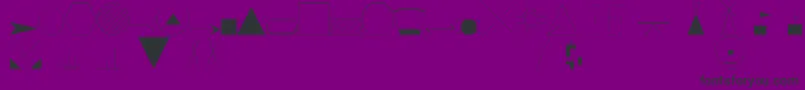 Czcionka EsriIglFont20 – czarne czcionki na fioletowym tle