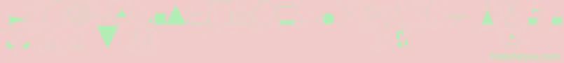 Шрифт EsriIglFont20 – зелёные шрифты на розовом фоне