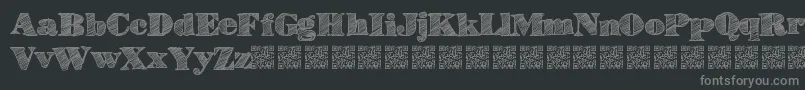 Highlines Font – Gray Fonts on Black Background