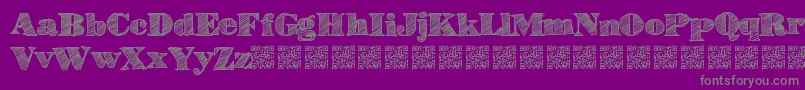 Highlines Font – Gray Fonts on Purple Background