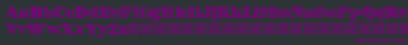 Highlines Font – Purple Fonts on Black Background