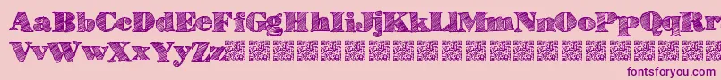 Highlines Font – Purple Fonts on Pink Background