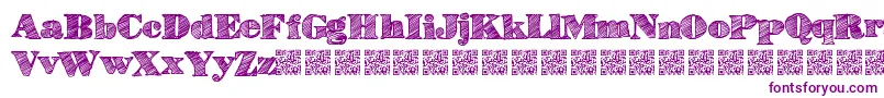 Highlines-Schriftart – Violette Schriften
