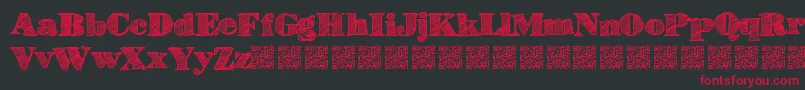 Highlines Font – Red Fonts on Black Background
