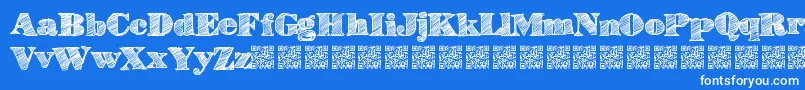 Highlines Font – White Fonts on Blue Background
