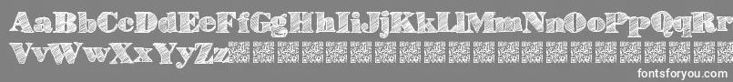 Highlines Font – White Fonts on Gray Background