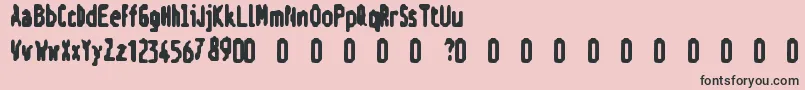 Fonte VГҐldtkt – fontes pretas em um fundo rosa