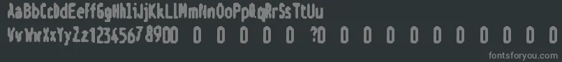 フォントVГҐldtkt – 黒い背景に灰色の文字