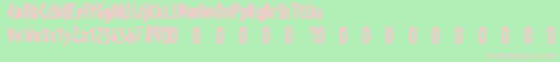 VГҐldtkt Font – Pink Fonts on Green Background