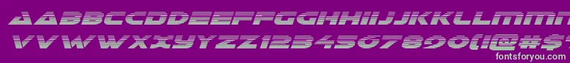 Galantgradital Font – Green Fonts on Purple Background