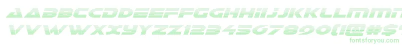 Czcionka Galantgradital – zielone czcionki