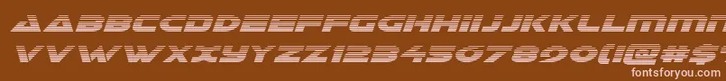 Galantgradital Font – Pink Fonts on Brown Background