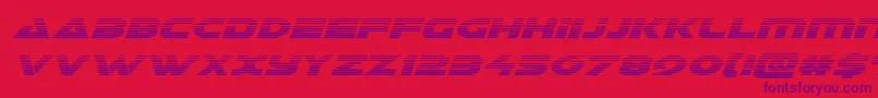 Galantgradital Font – Purple Fonts on Red Background