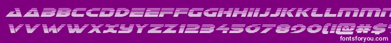 Galantgradital-Schriftart – Weiße Schriften auf violettem Hintergrund
