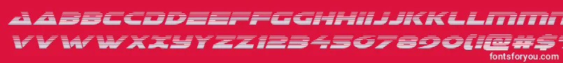 Galantgradital Font – White Fonts on Red Background
