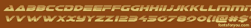 Galantgradital Font – Yellow Fonts on Brown Background