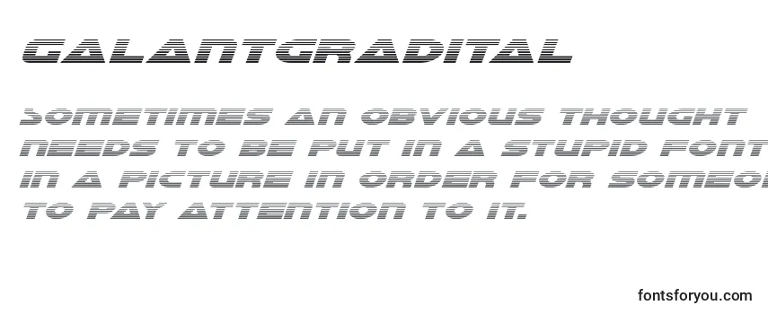 Schriftart Galantgradital