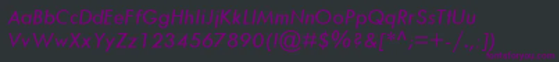 TwCenMtРљСѓСЂСЃРёРІ Font – Purple Fonts on Black Background