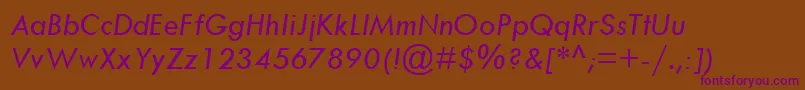 TwCenMtРљСѓСЂСЃРёРІ Font – Purple Fonts on Brown Background