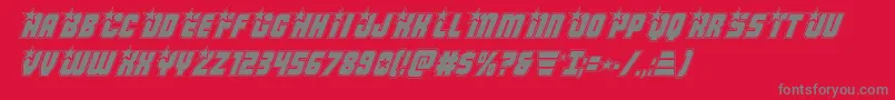 Armyrangersacadital Font – Gray Fonts on Red Background