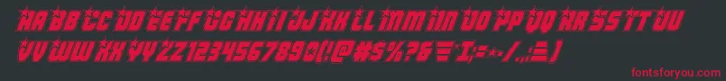 Armyrangersacadital Font – Red Fonts on Black Background