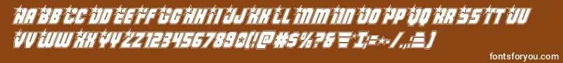 Armyrangersacadital Font – White Fonts on Brown Background