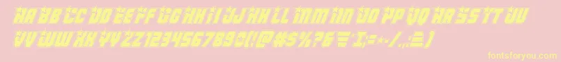 Armyrangersacadital Font – Yellow Fonts on Pink Background