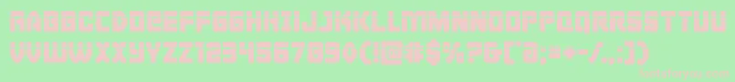 Cyborgroosterlaser Font – Pink Fonts on Green Background