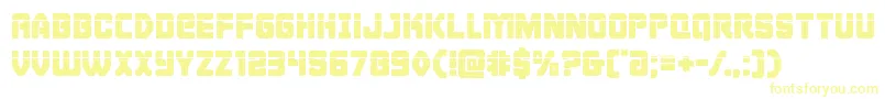 Шрифт Cyborgroosterlaser – жёлтые шрифты