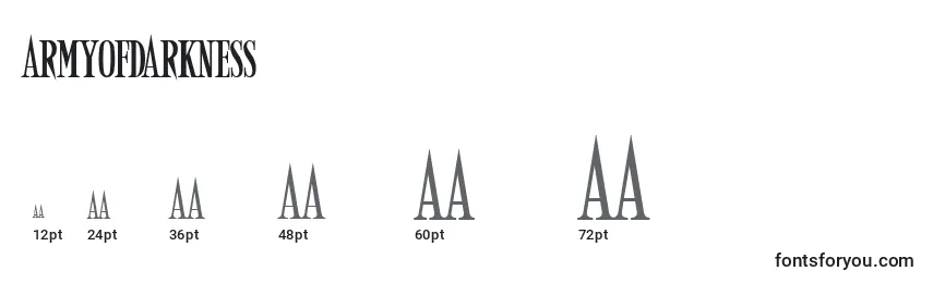 ArmyOfDarkness font sizes