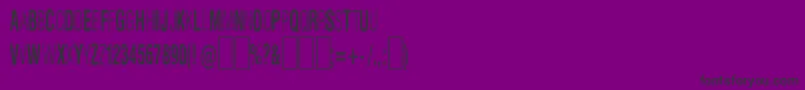 Slnthlc Font – Black Fonts on Purple Background