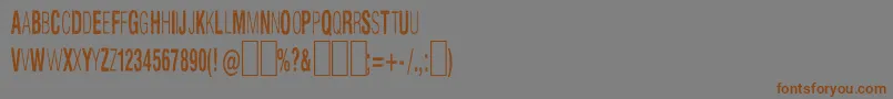 Slnthlc Font – Brown Fonts on Gray Background