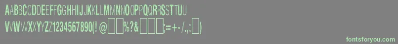 Slnthlc Font – Green Fonts on Gray Background