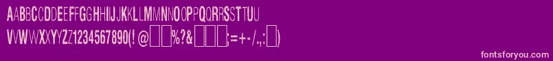 Slnthlc Font – Pink Fonts on Purple Background