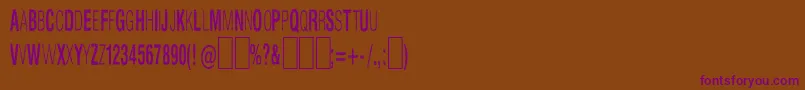 Slnthlc Font – Purple Fonts on Brown Background