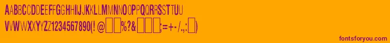Slnthlc Font – Purple Fonts on Orange Background