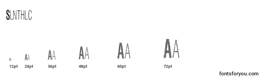 Slnthlc Font Sizes