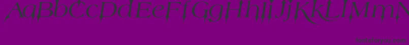 TestamentoJed Font – Black Fonts on Purple Background