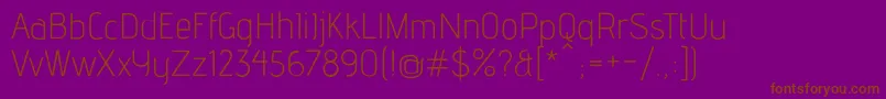 Шрифт AdventLt1 – коричневые шрифты на фиолетовом фоне