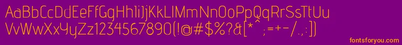 AdventLt1 Font – Orange Fonts on Purple Background