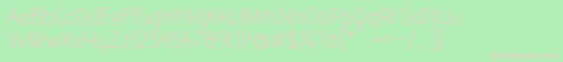 フォントAdventLt1 – 緑の背景にピンクのフォント