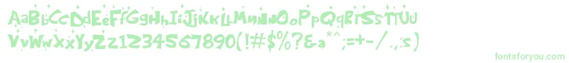 KringleCastleNight Font – Green Fonts