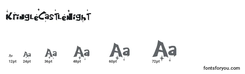 KringleCastleNight Font Sizes