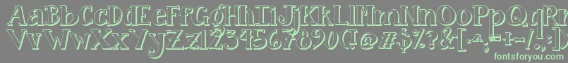More about Jandacurlygirlpop Font Jandacurlygirlpop Font – Green Fonts on Gray Background