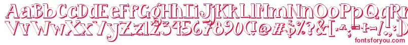 Jandacurlygirlpop Font – Red Fonts on White Background