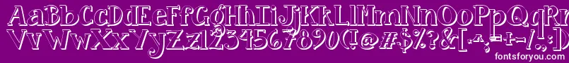 Jandacurlygirlpop Font – White Fonts on Purple Background