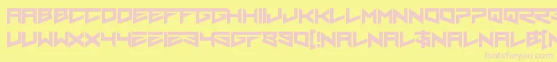 Nero Font – Pink Fonts on Yellow Background